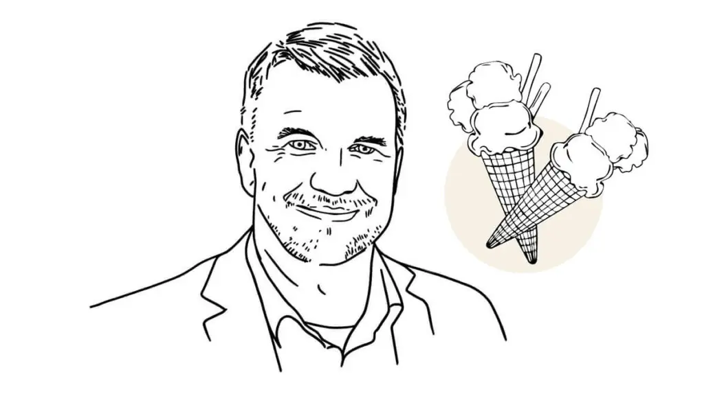 Eisverkauf von Ralf Reinhardt Kandidat Landratswahl OPR 2026 Eismühle Kyritz